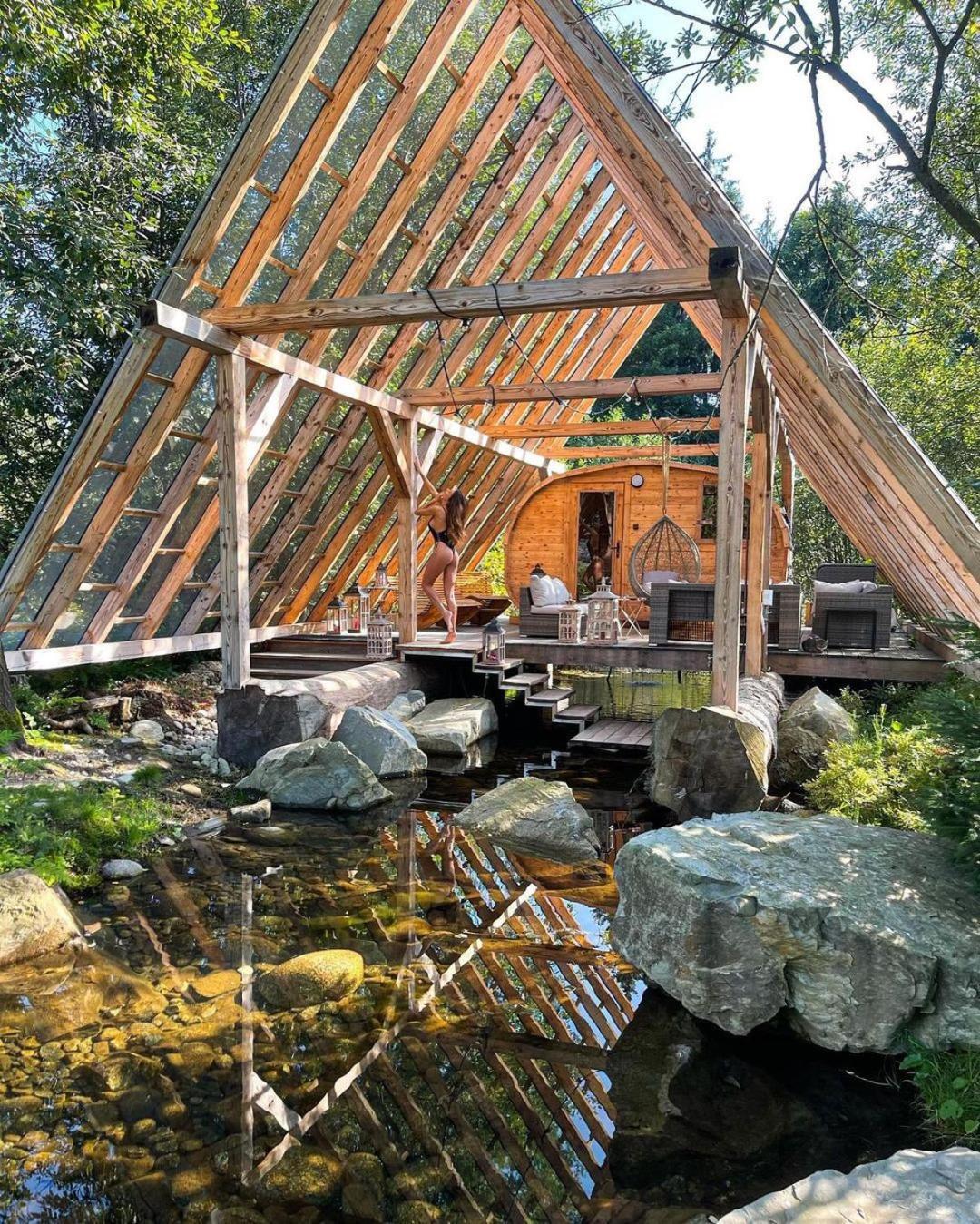 Gorska Osada Luxury Chalets Zakopane Poronin Exteriör bild
